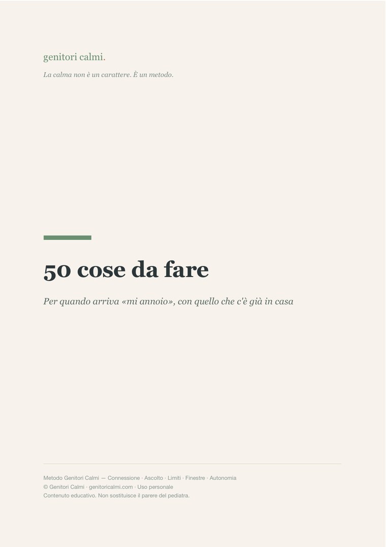 La copertina di «50 cose da fare»